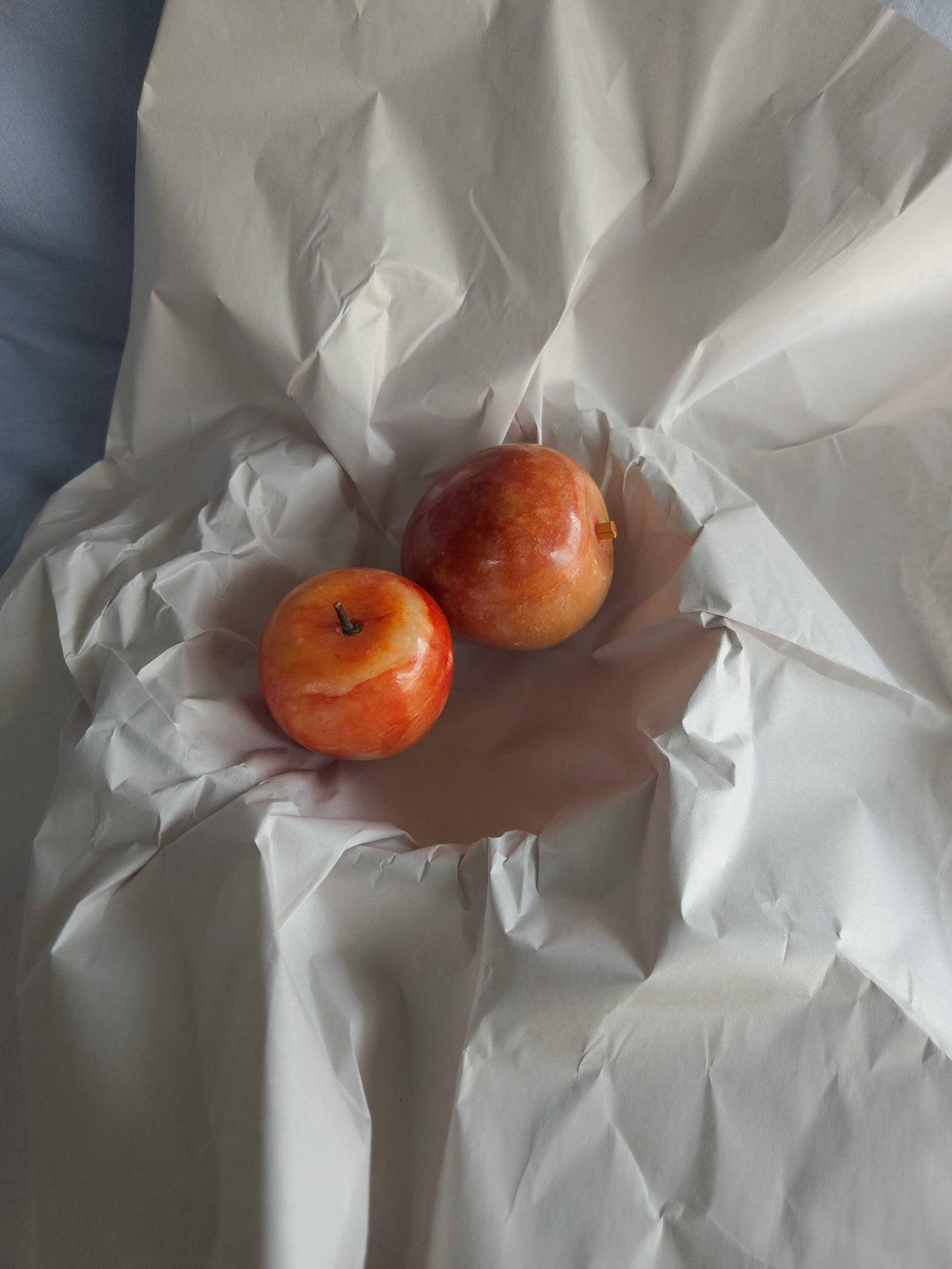 Small Apple Italian Alabaster Stone Fruits