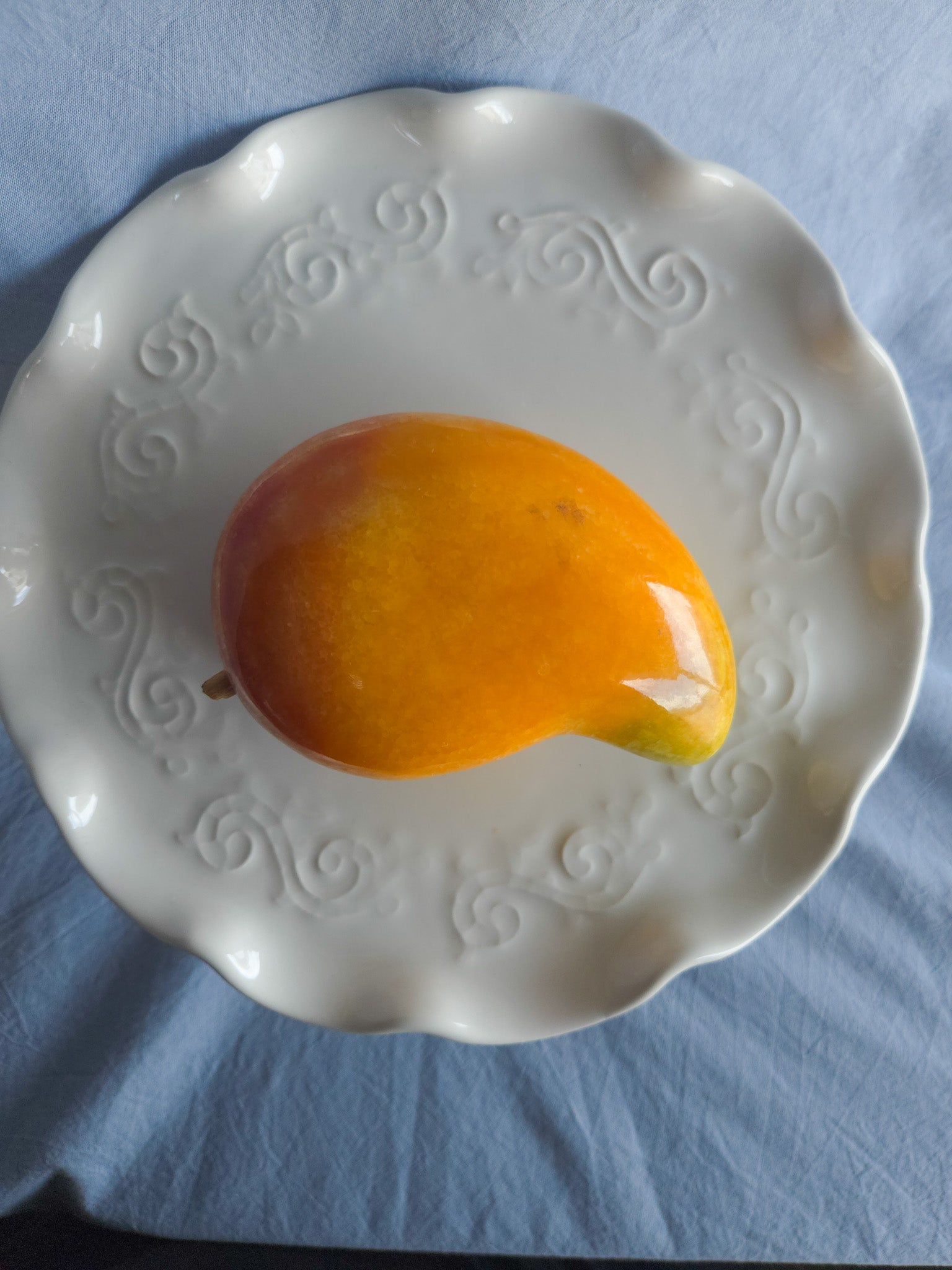 Mango Italian Alabaster Stone Fruits