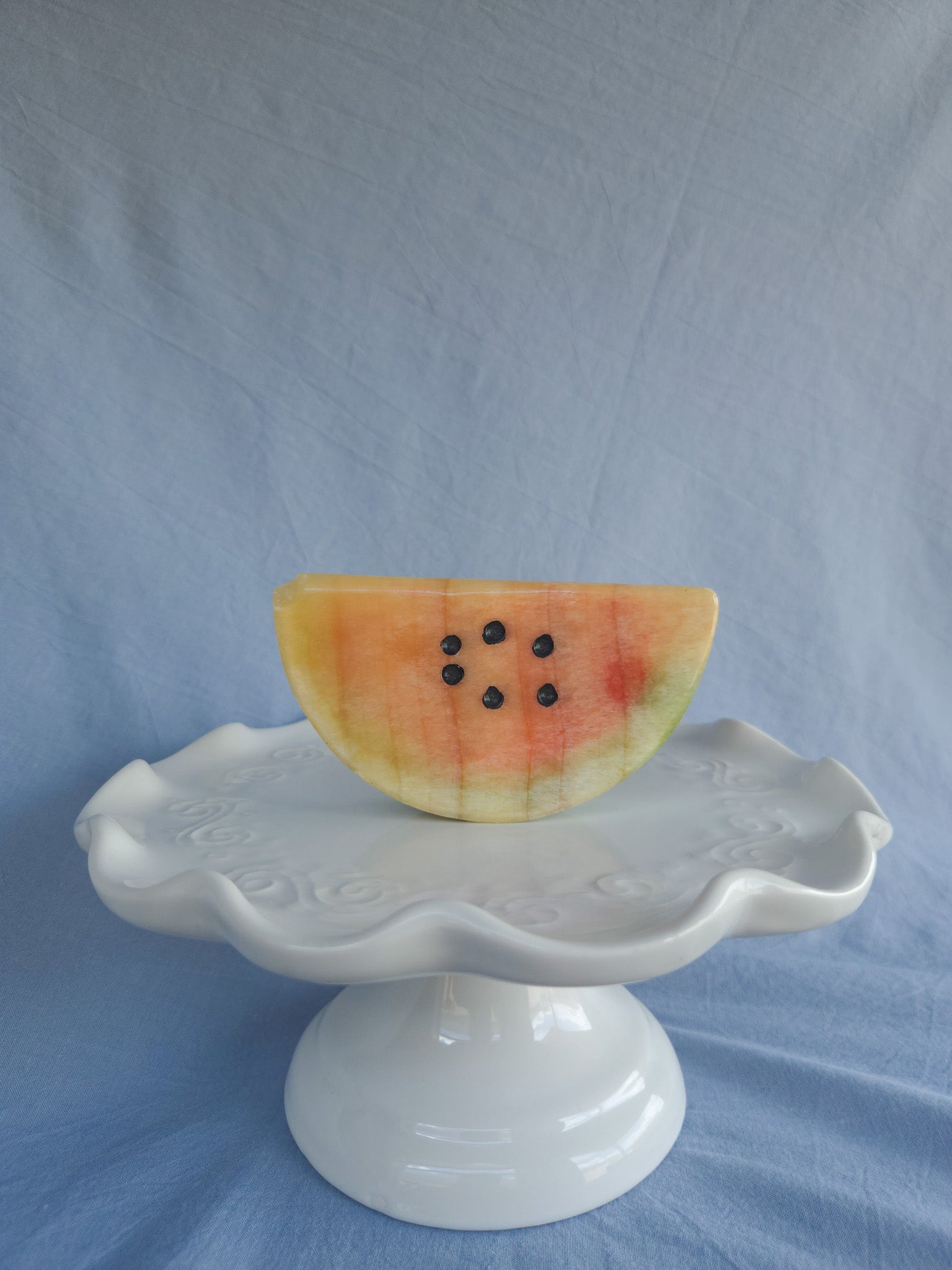 Watermelon Slice II Italian Alabaster Stone Fruits