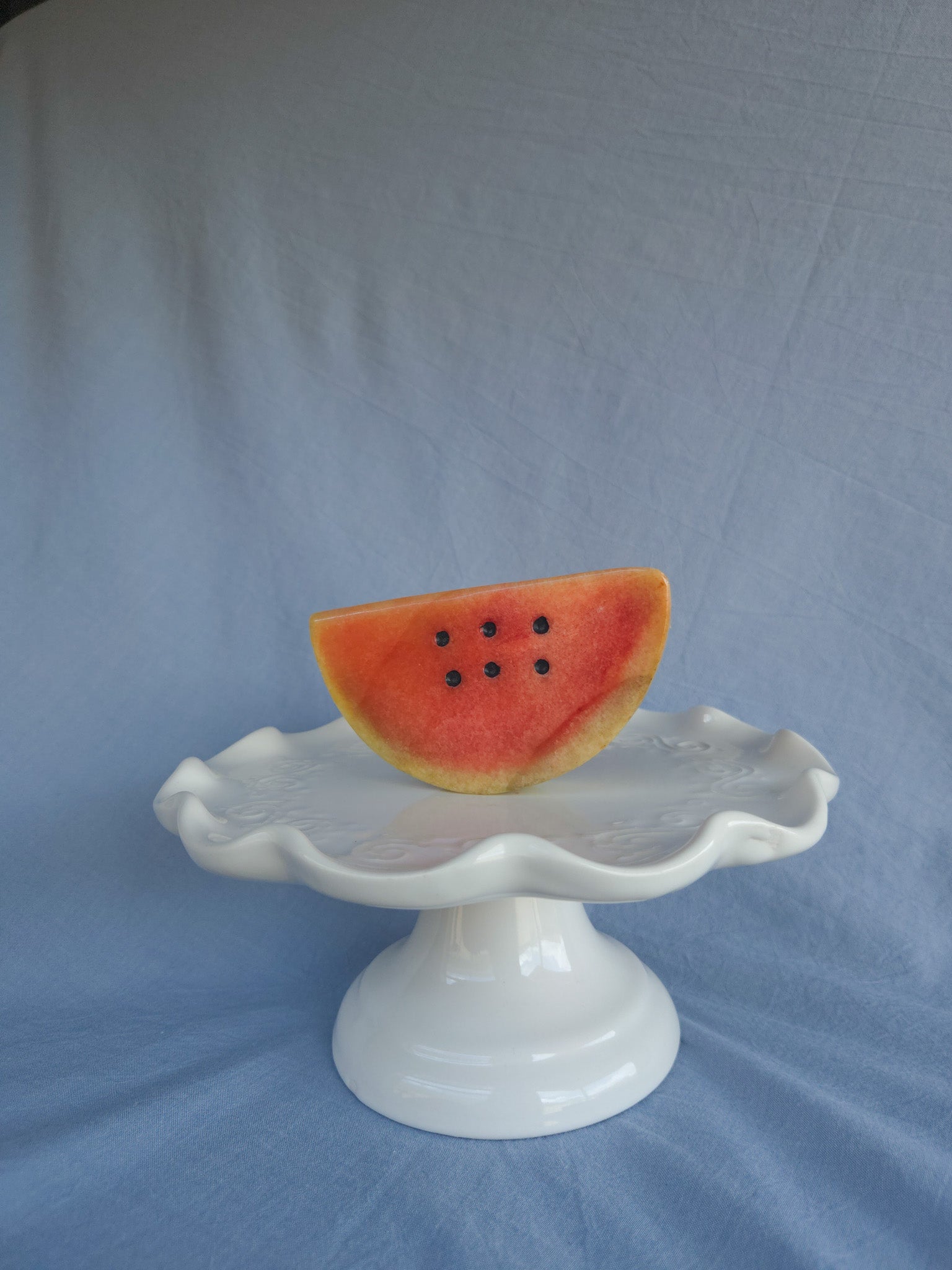 Watermelon Slice I  Italian Alabaster Stone Fruit