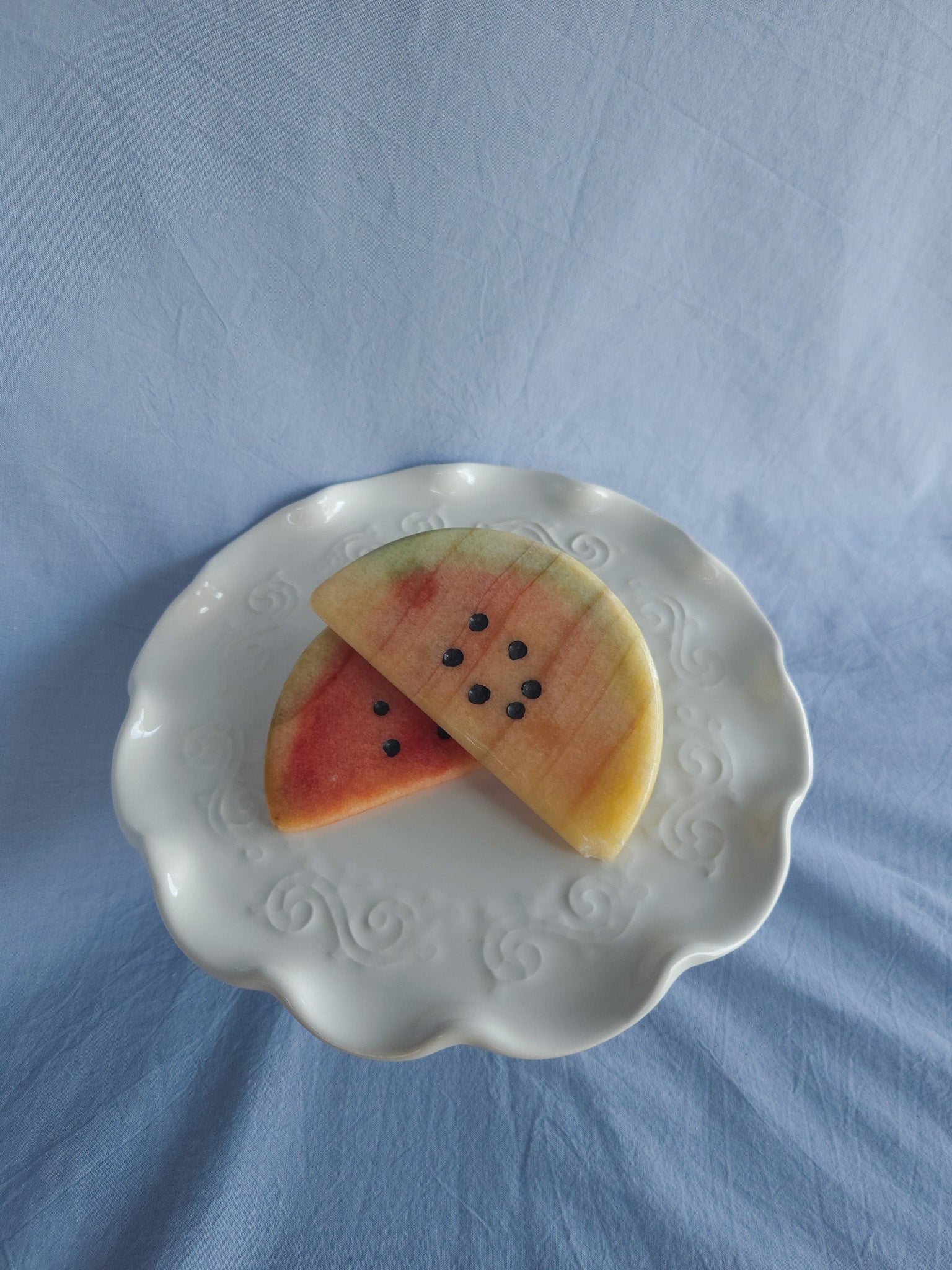 Watermelon Slice II Italian Alabaster Stone Fruits