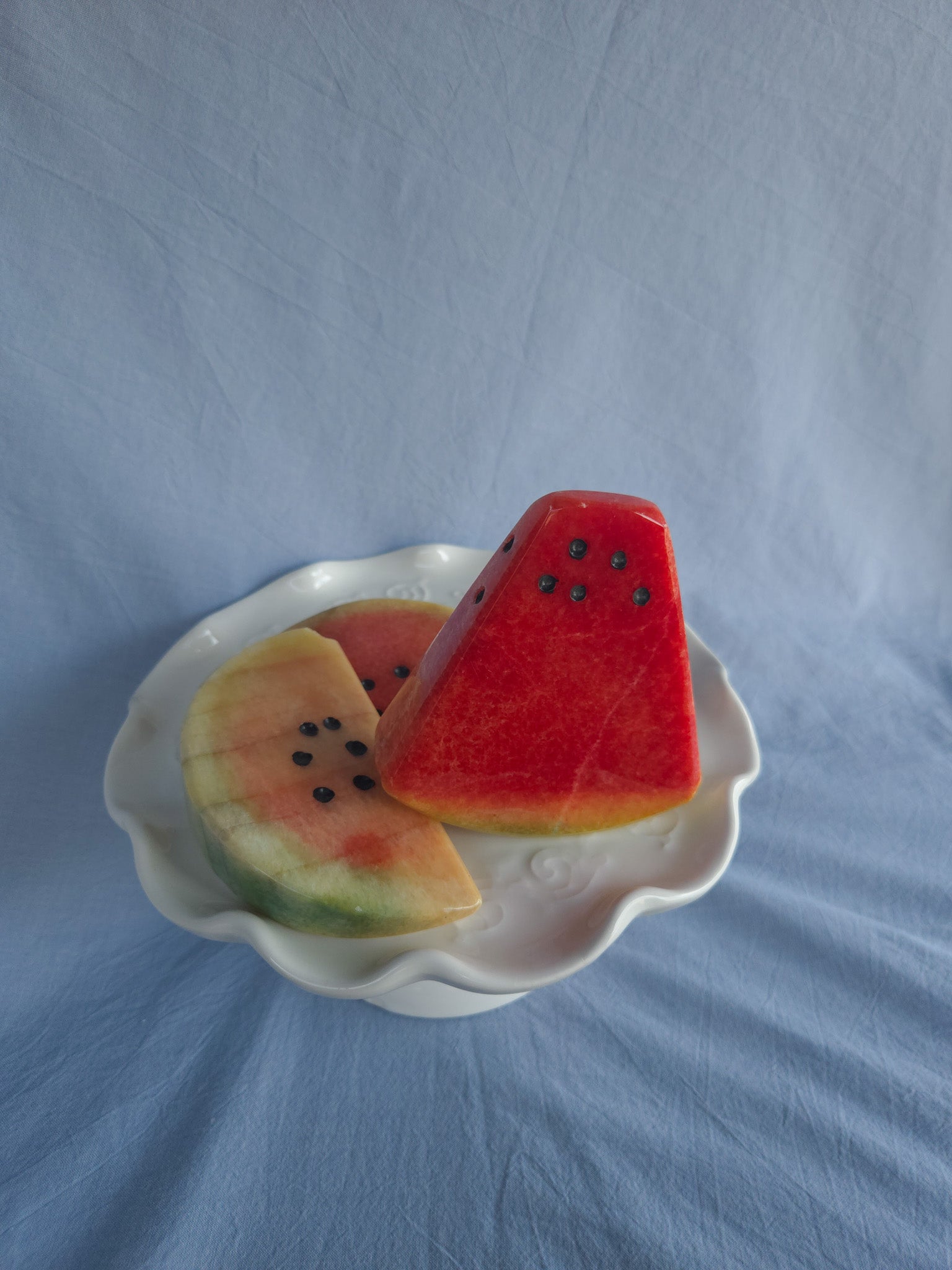Watermelon Wedge Italian Alabaster Stone Fruit