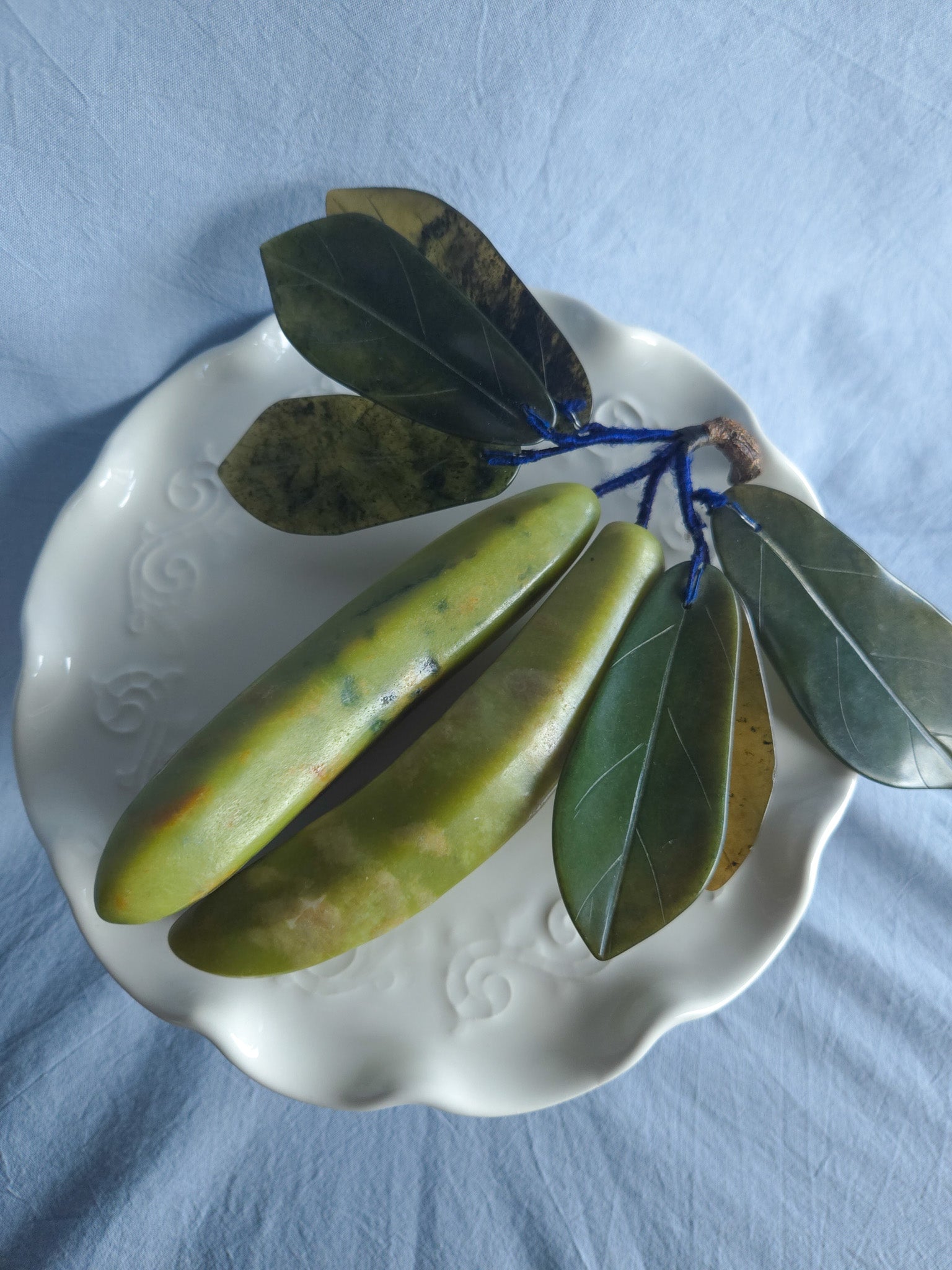 Banana With Jade Leaves Italian Alabaster Stone Fruit