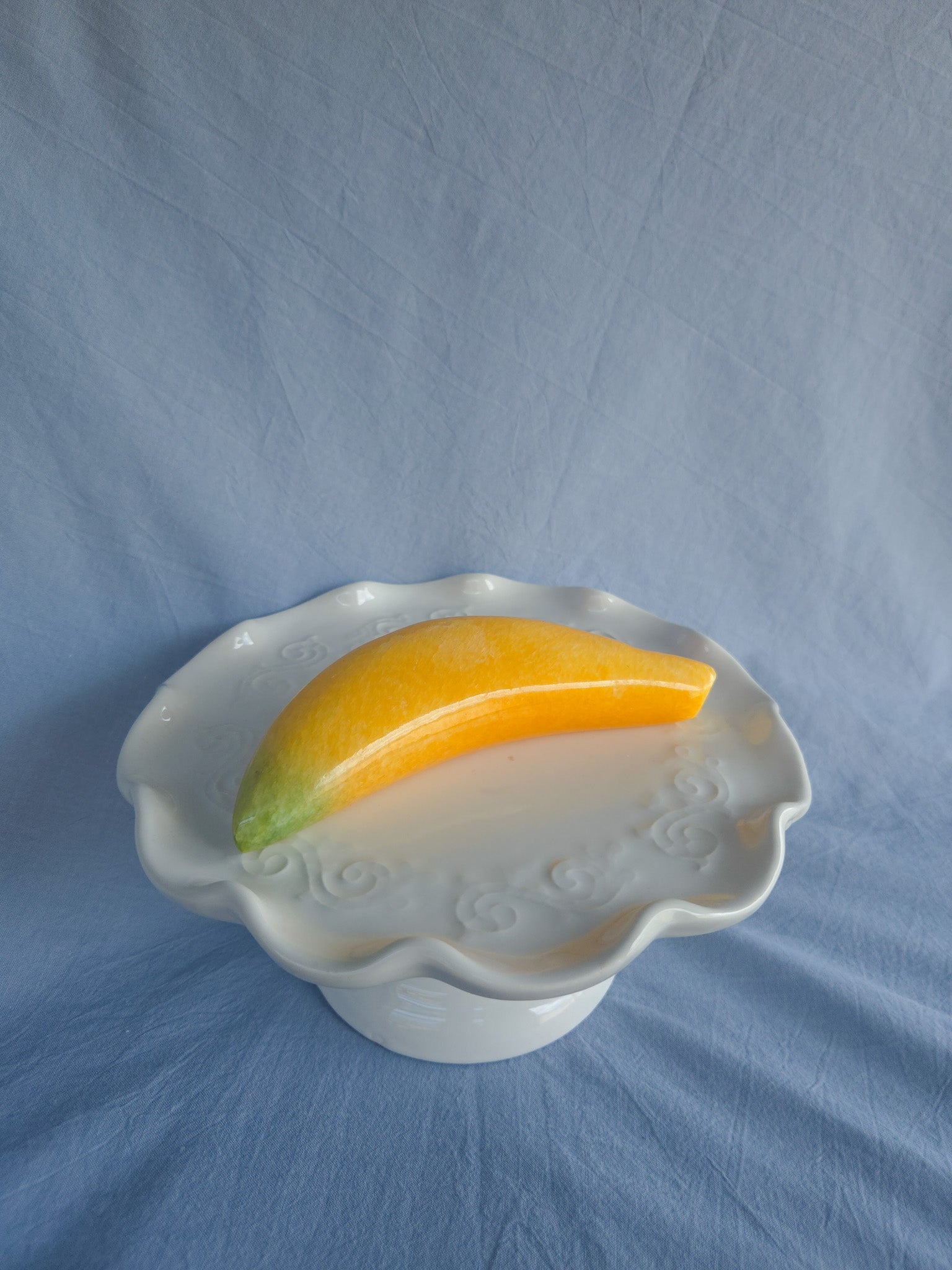 Yellow Banana Italian Alabaster Stone Fruit