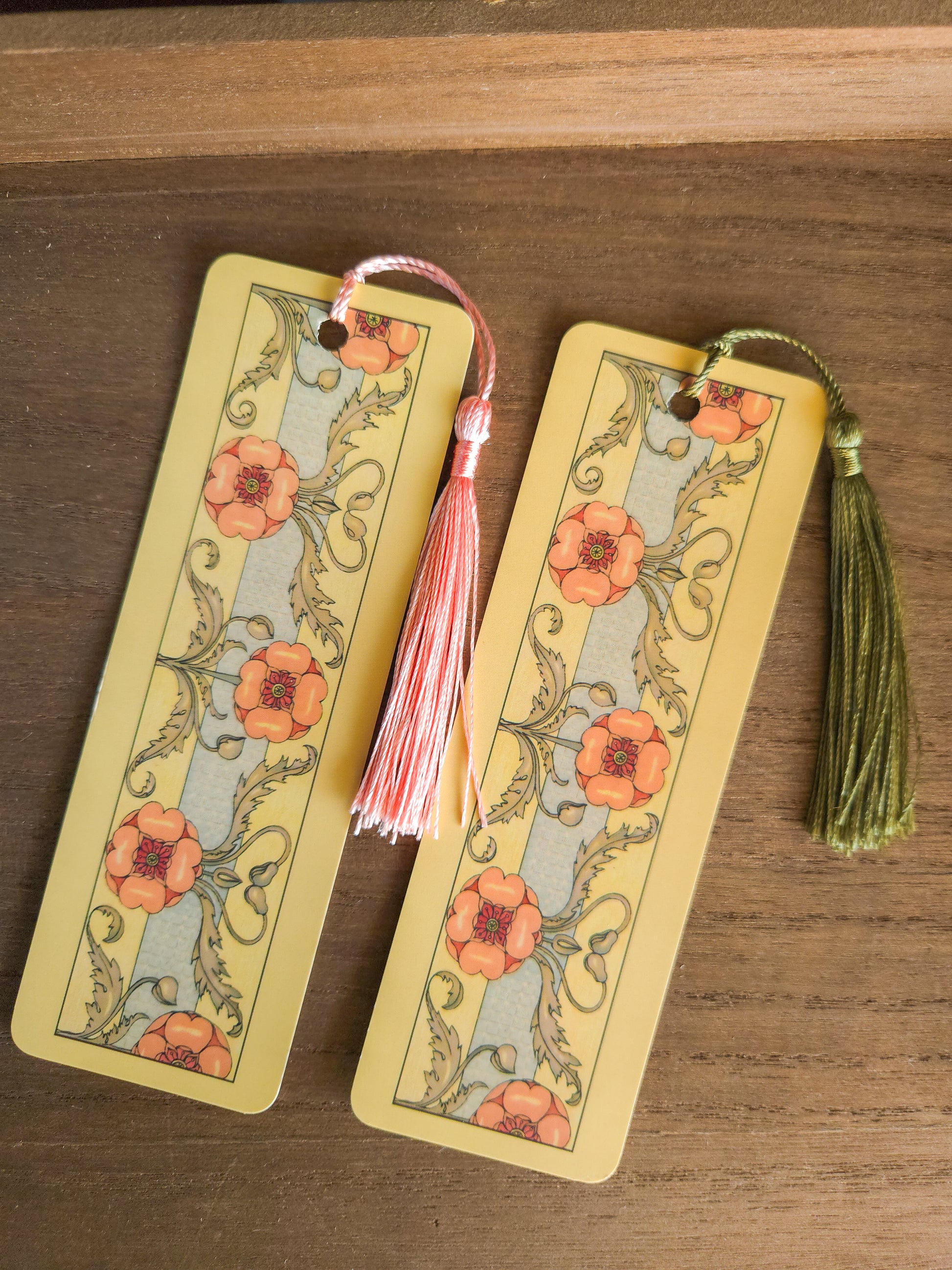 Golden Bloom Bookmark