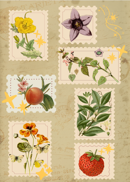 Postmarked Botanicals Sticker Sheet
