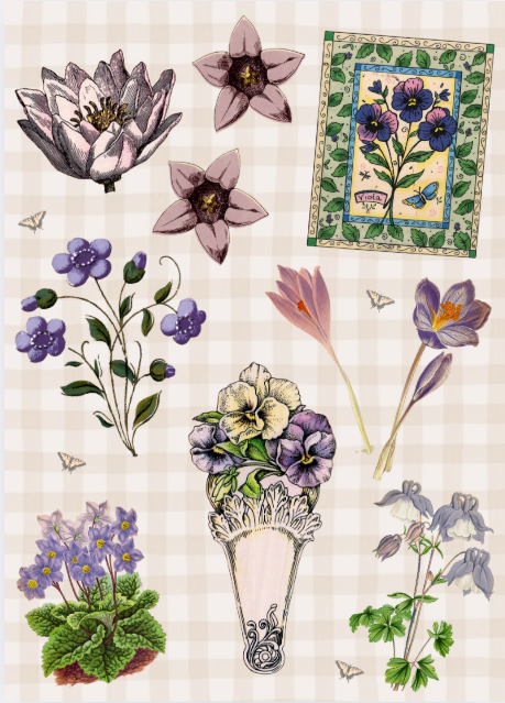 Pressed Posies Sticker Sheet