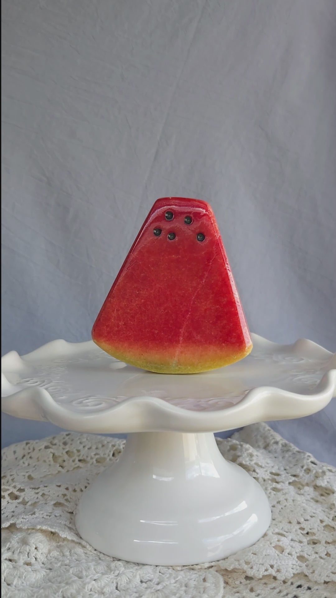 Watermelon Wedge Italian Alabaster Stone Fruit